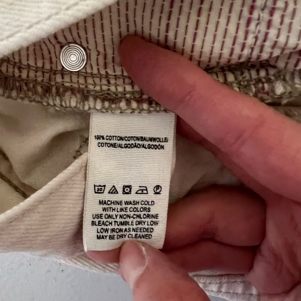 Free people we the free off white raw hem shorts 27 - Picture 4 of 5